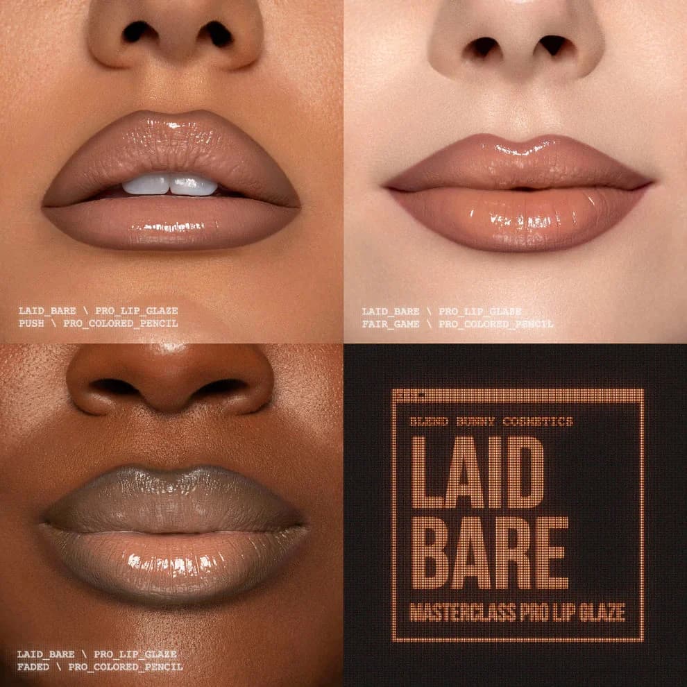 Laid Bare Lip Glaze - Blend Bunny Cosmetics