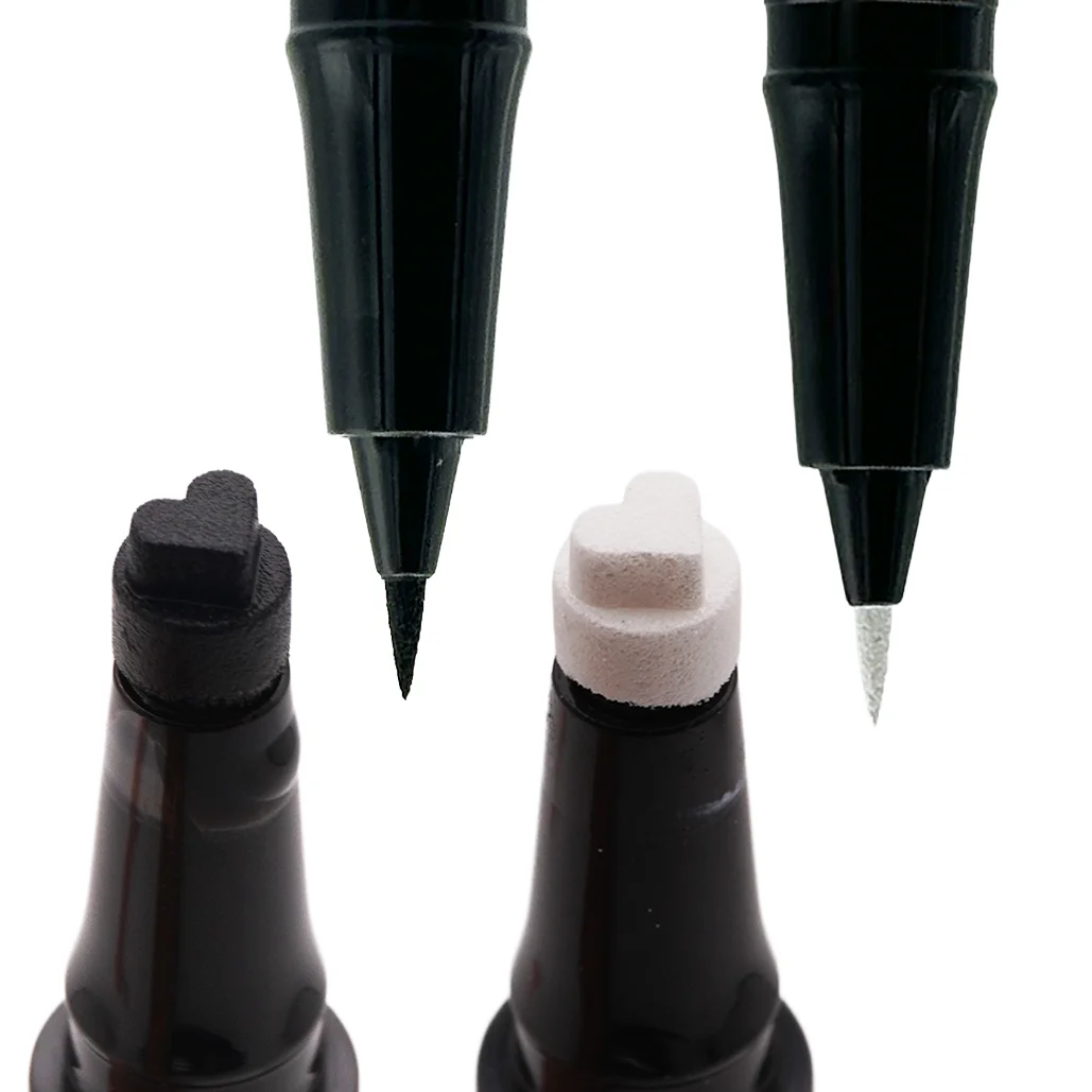 Heart Black & White Stamp and Eyeliner Pen Bundle – image 1