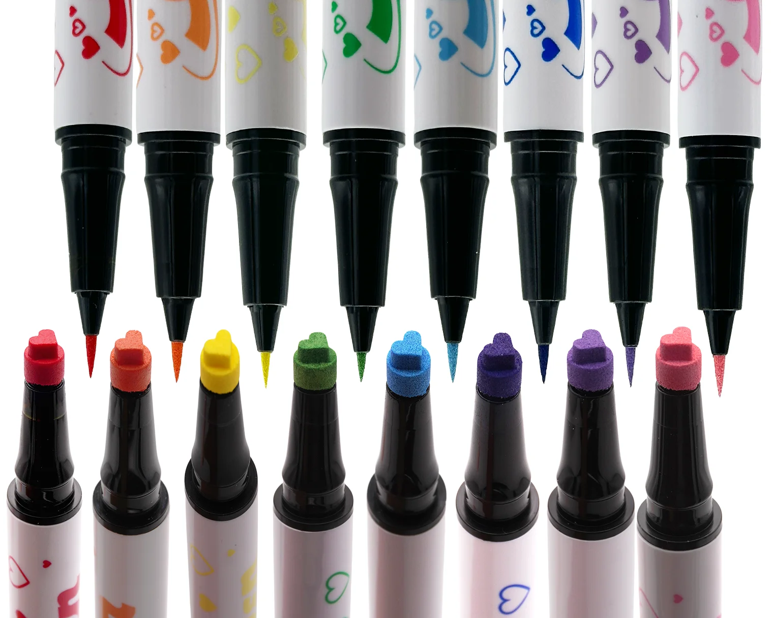 Heart Rainbow Bundle Stamp and Eyeliner Pen – image 1