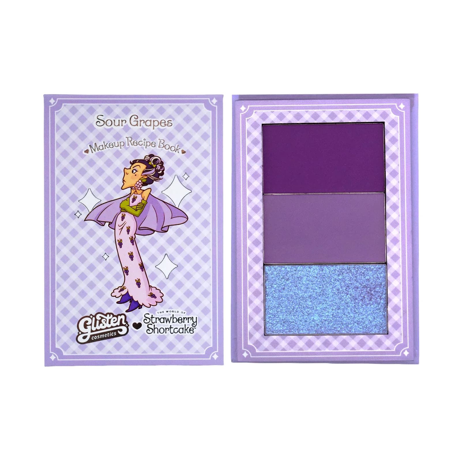 Sour Grapes Blush & Eyeshadow Palette - Strawberry Shortcake X Glisten Cosmetics – image 1