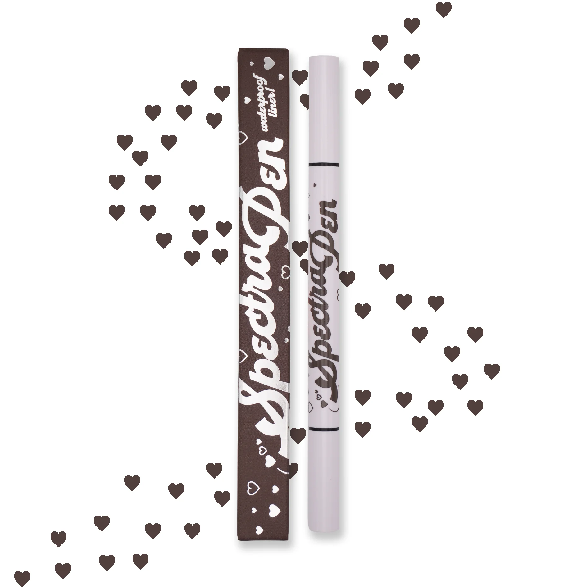 Heart Brown Spectra Stamp and Eyeliner Pen – image 1