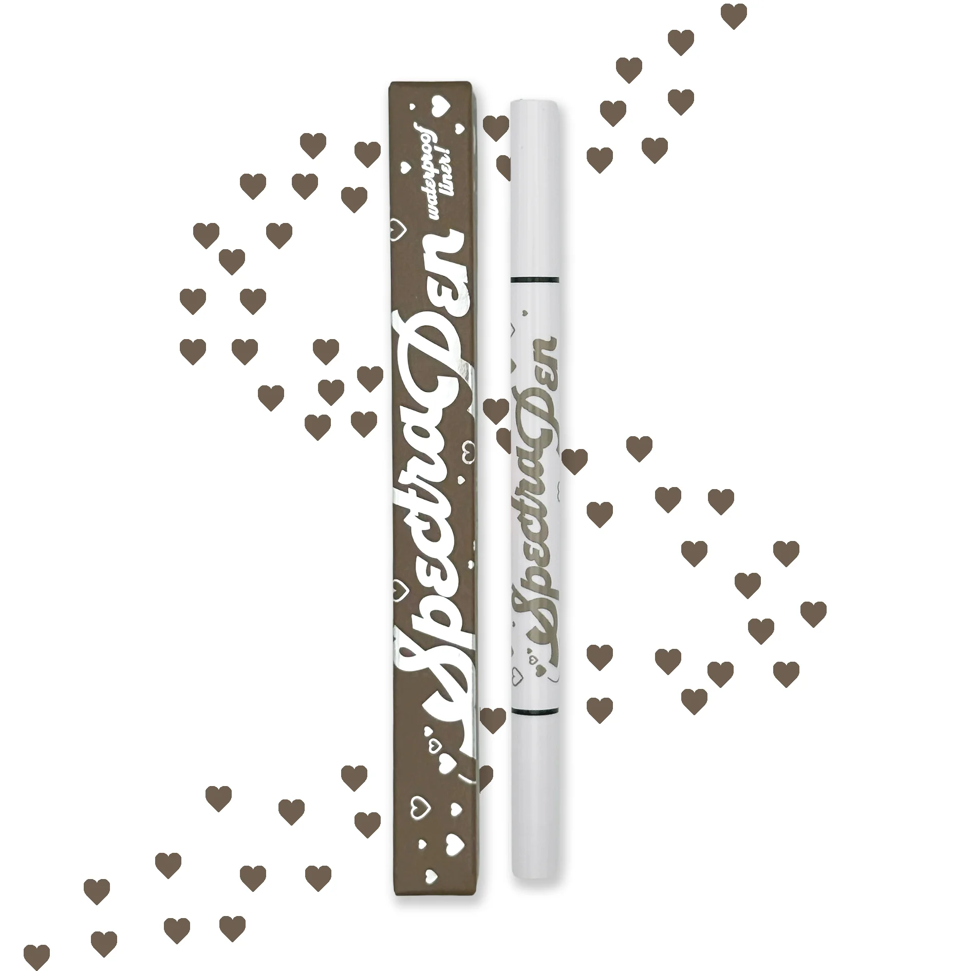 Heart Light Brown Spectra Stamp and Eyeliner Pen – image 1