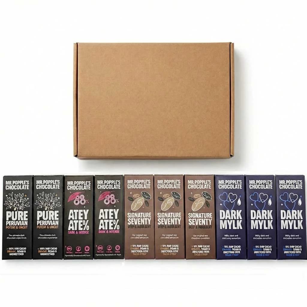 Dark and Rich Letterbox Vegan Chocolate Bar Collection