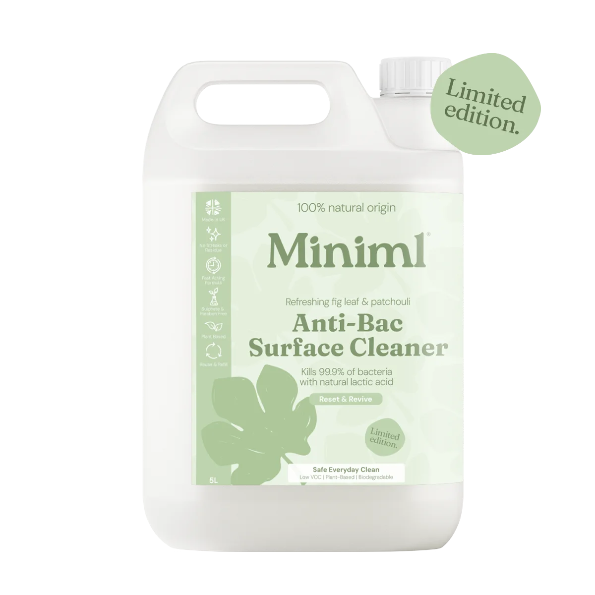 Limited Edition Anti-Bac Surface Cleaner - Refreshing Fig Leaf + Patchouli - Bulk Refill