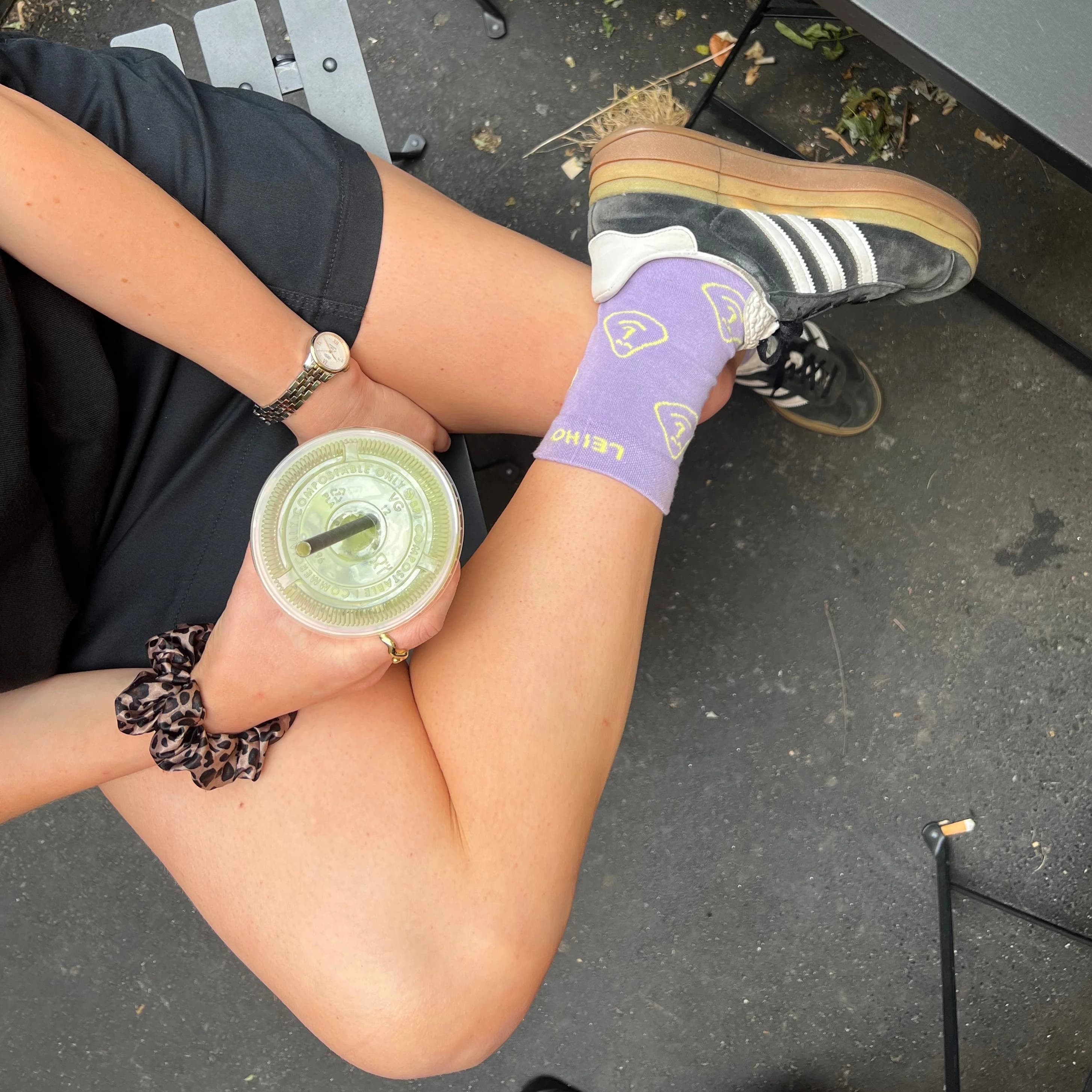 'Lilac You A lot' Purple Bamboo Socks