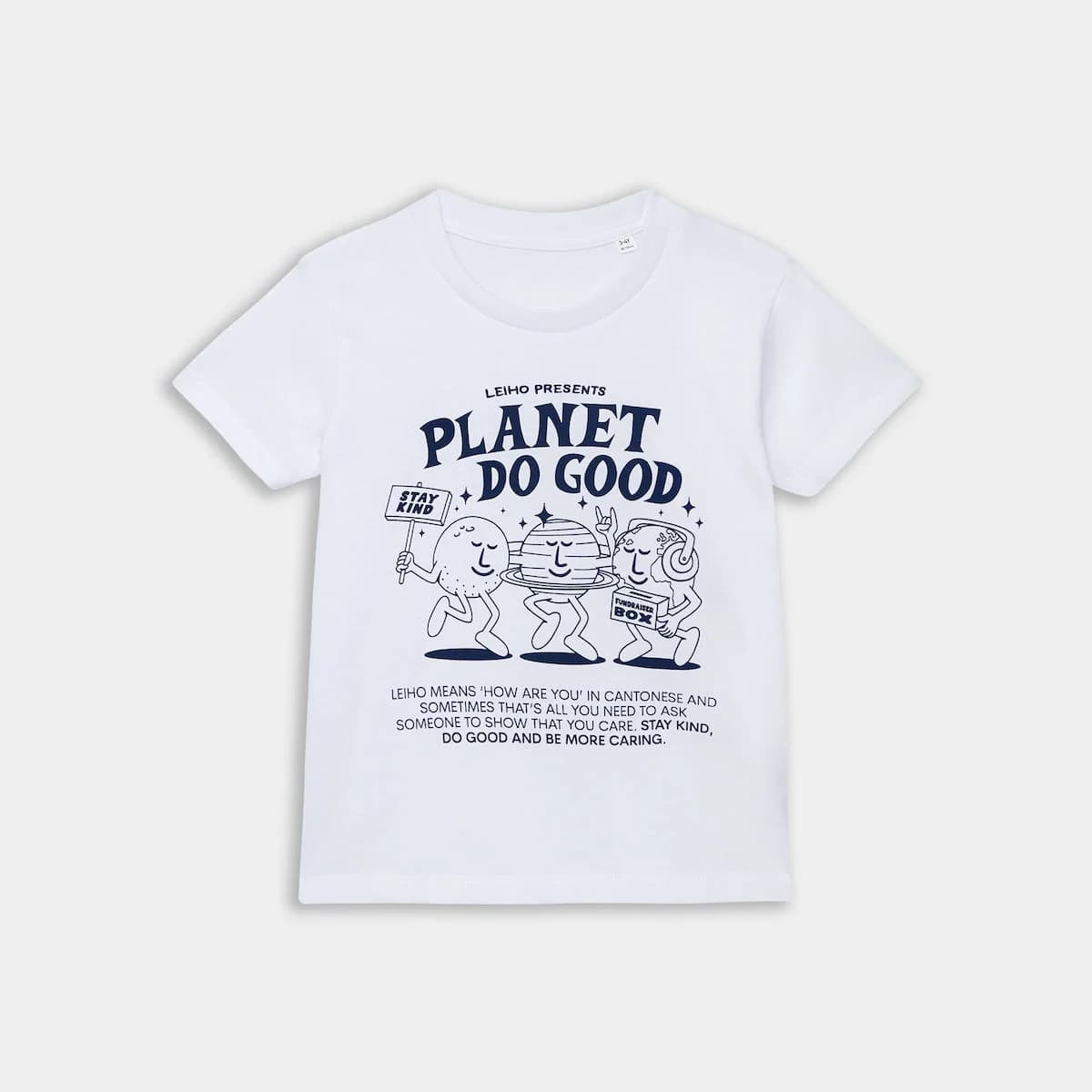 Planet Do Good White Organic Cotton Kids Graphic T-shirt