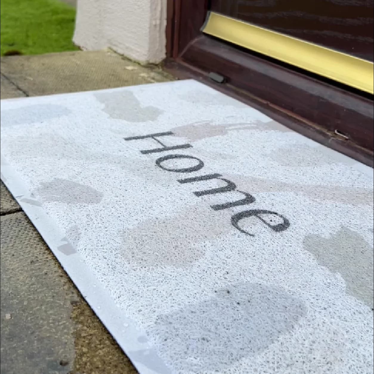 Neutral Paint Splash Home Doormat (70 x 40cm)