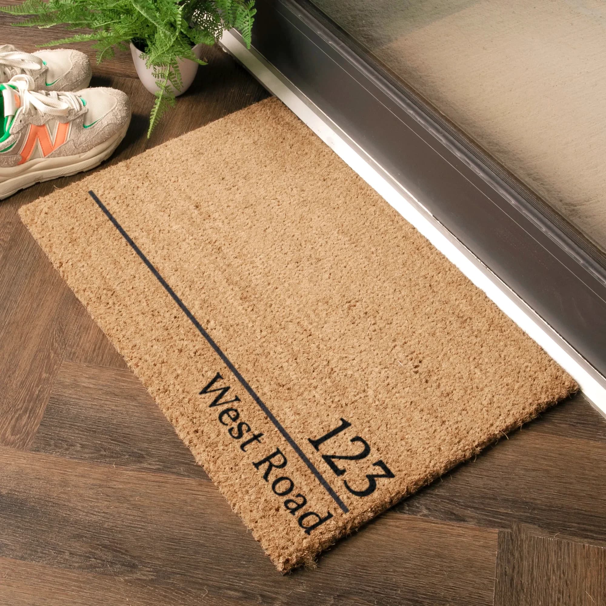House Number and Name Personalised Doormat
