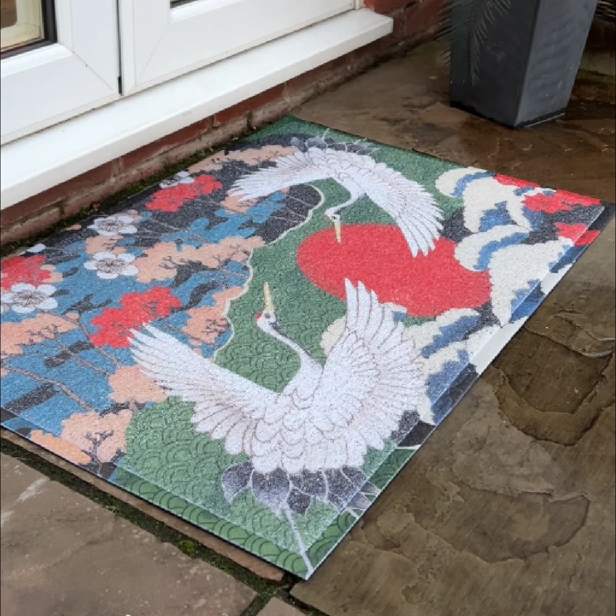 Japanese Bird Indoor & Outdoor Doormat