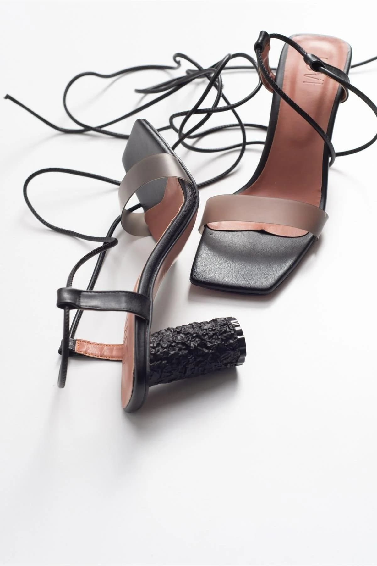 Tanya - Black Block Heel Sandal (Women)