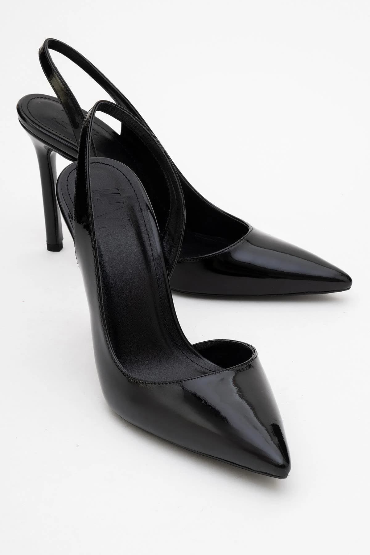 Twine - Black Patent Heeled Shoe (Women)