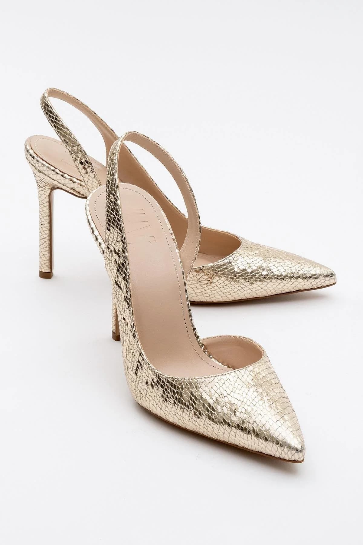 Twine - Gold Patterned High Heel (Women)