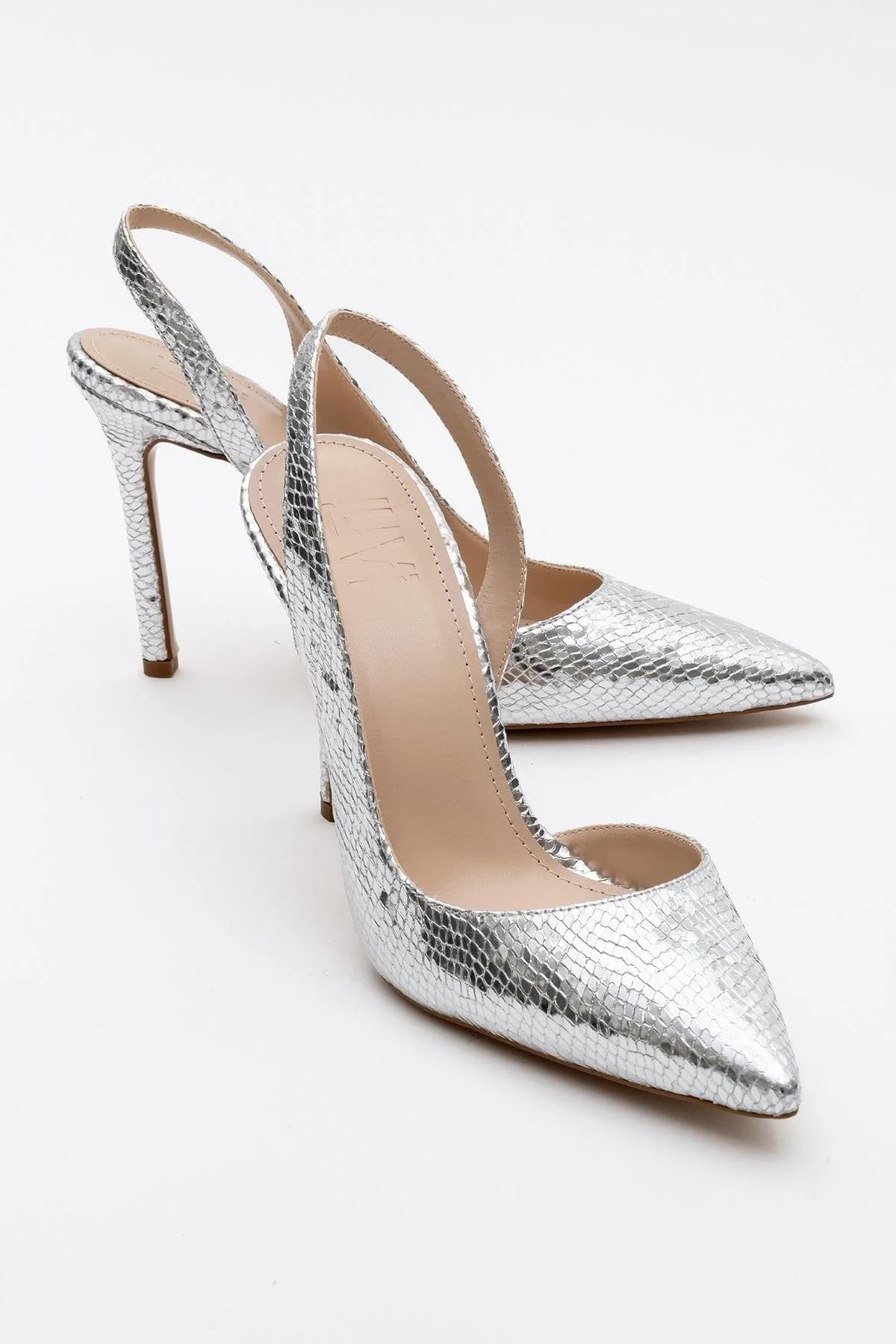 Twine - Silver Patterned High Heel (Women)