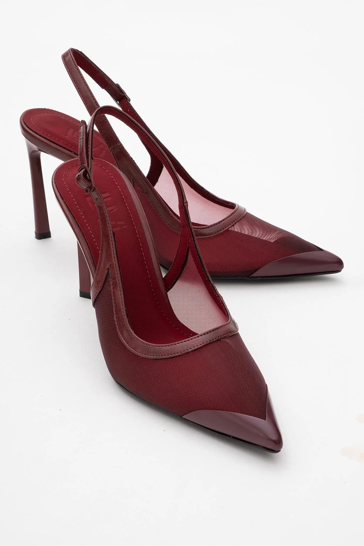 Venas - Burgundy Mesh High Heel Shoe (Women)