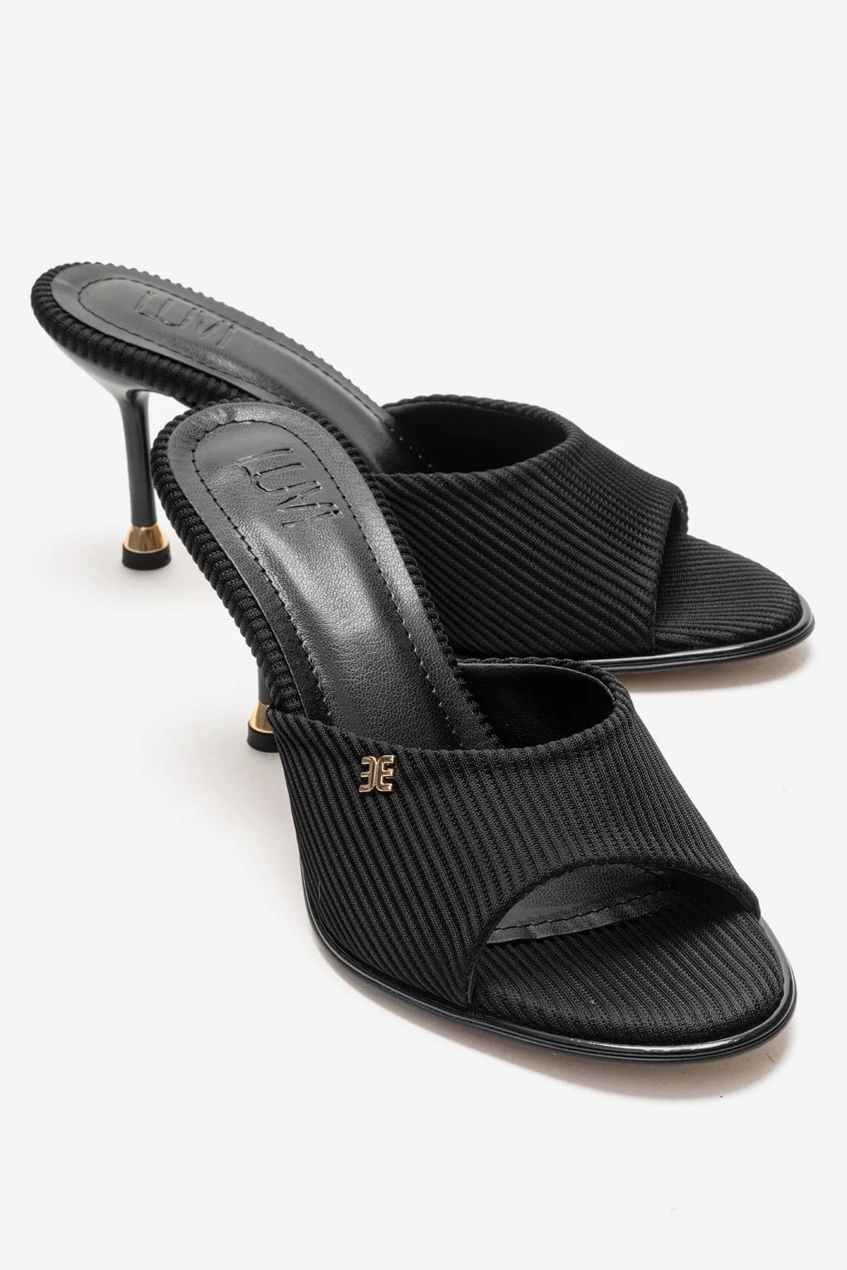Wendy - Black Stiletto Mule (Women)