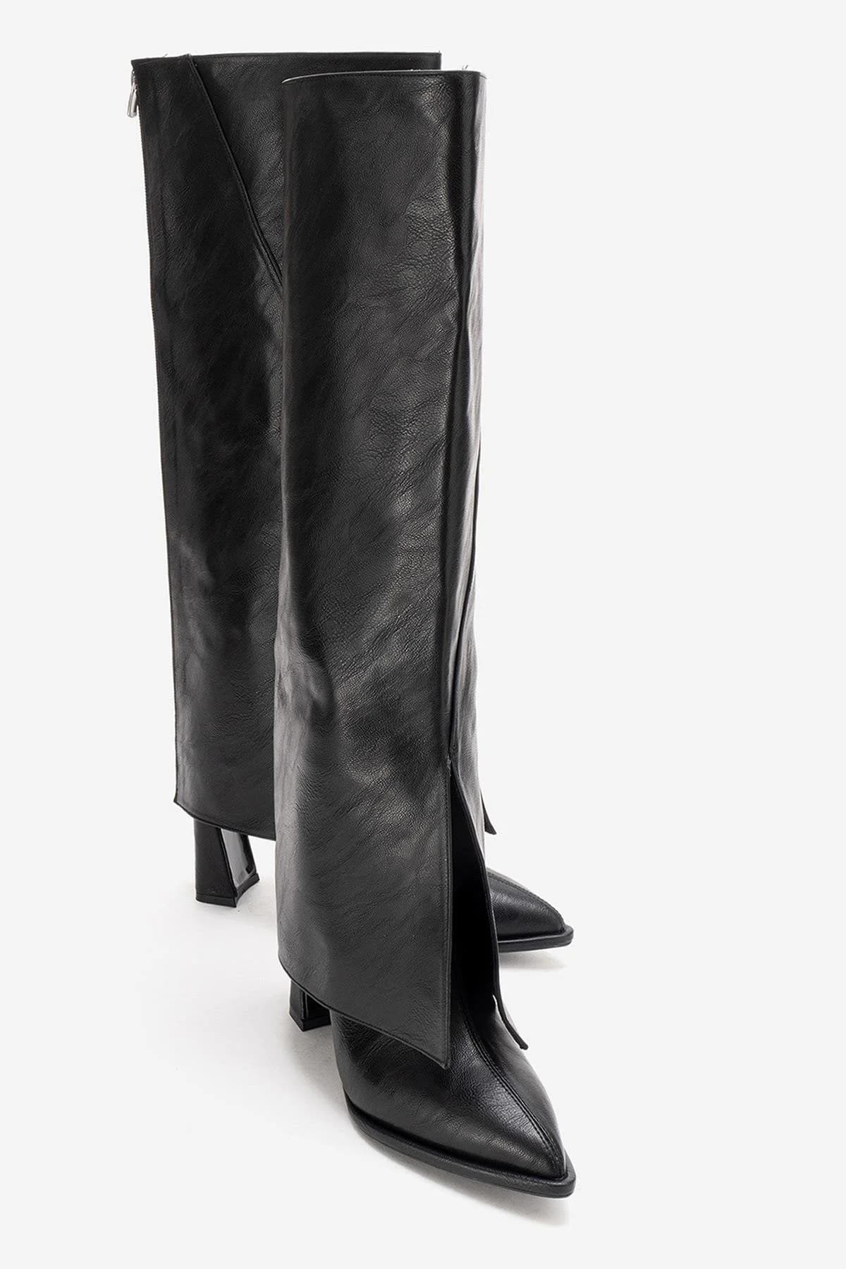 AJA - Black Block Heel Boot (Women)
