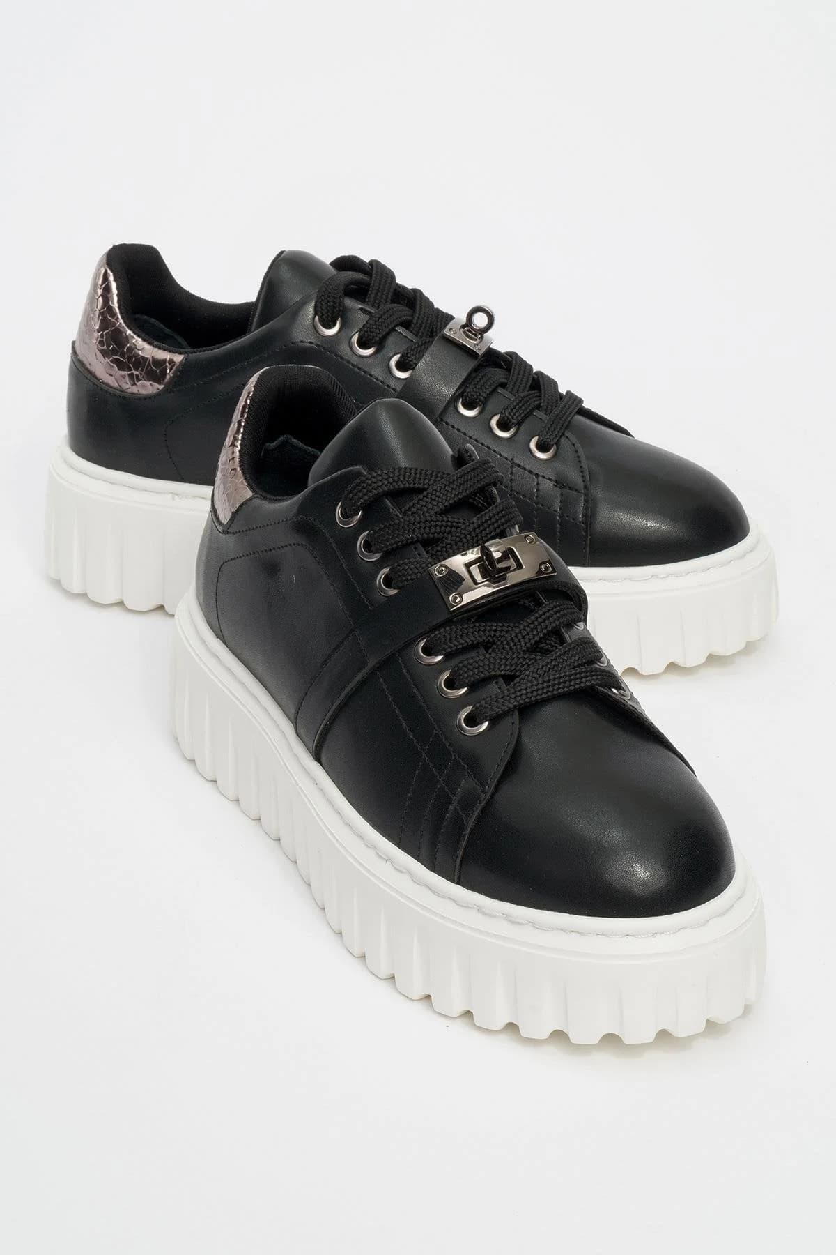Andro - Black Platinum Thick Sole Women's Sneaker (Women) – image 1