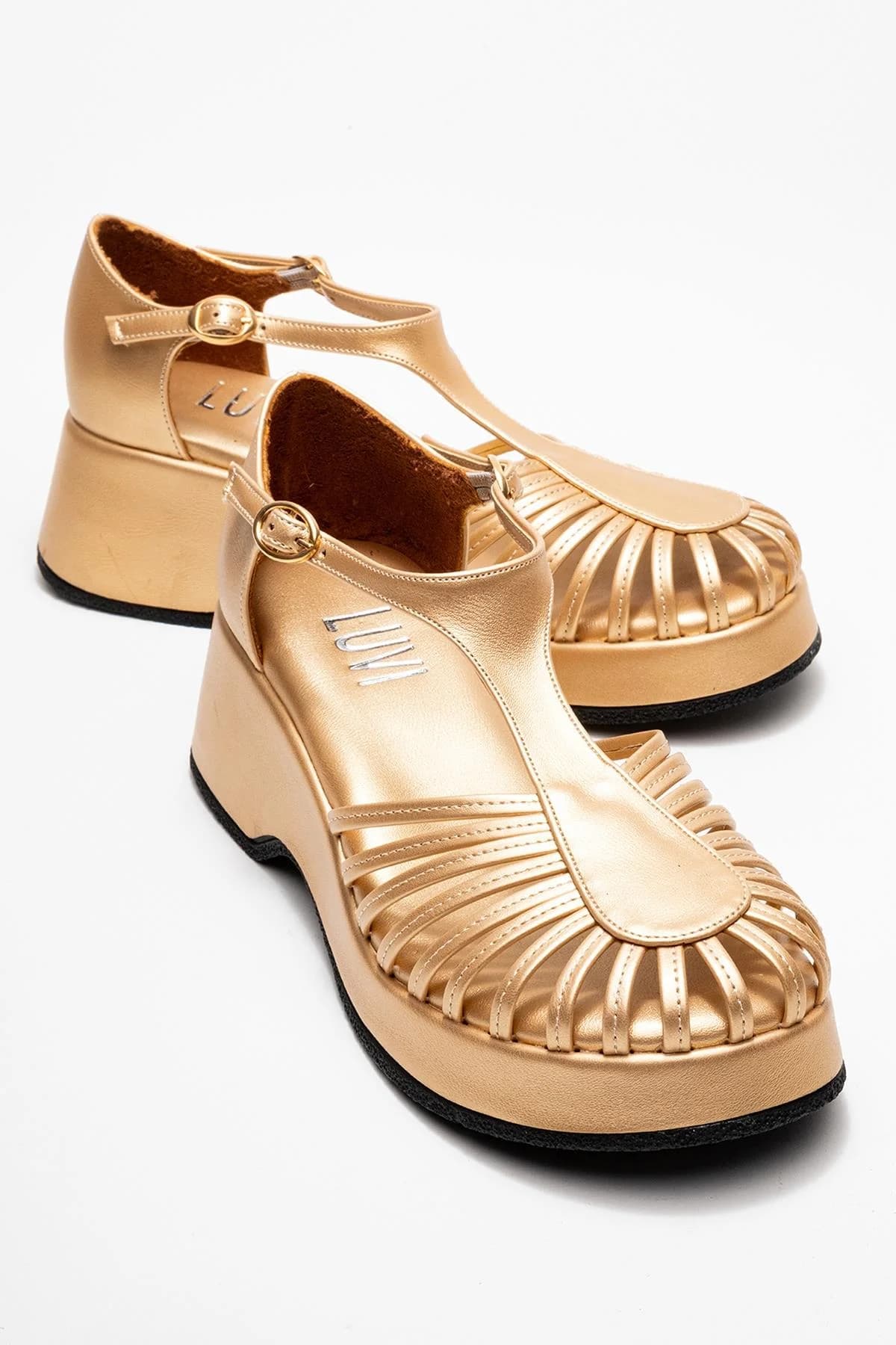 Aniel - Gold Wedge Sandal (Women)