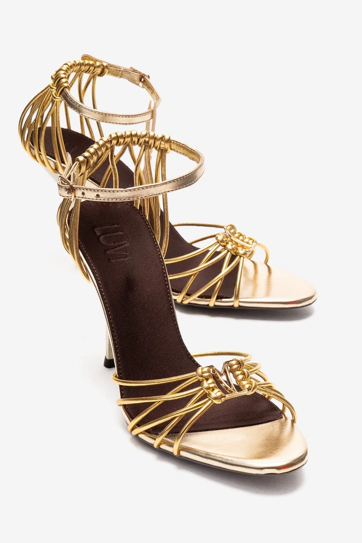 Gold Stiletto Heel Shoe – image 1