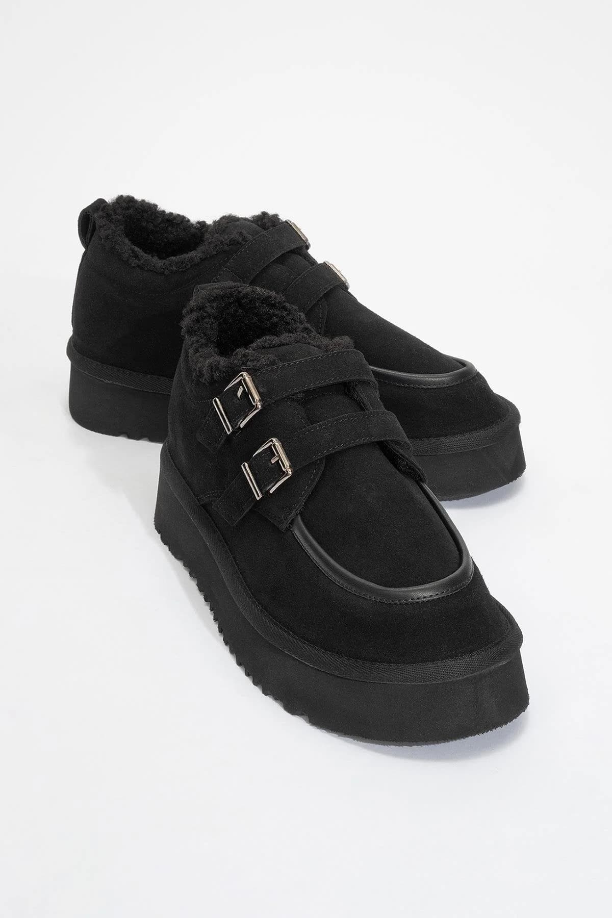 Assos - Black Suede Short Ankle Boot (Women)