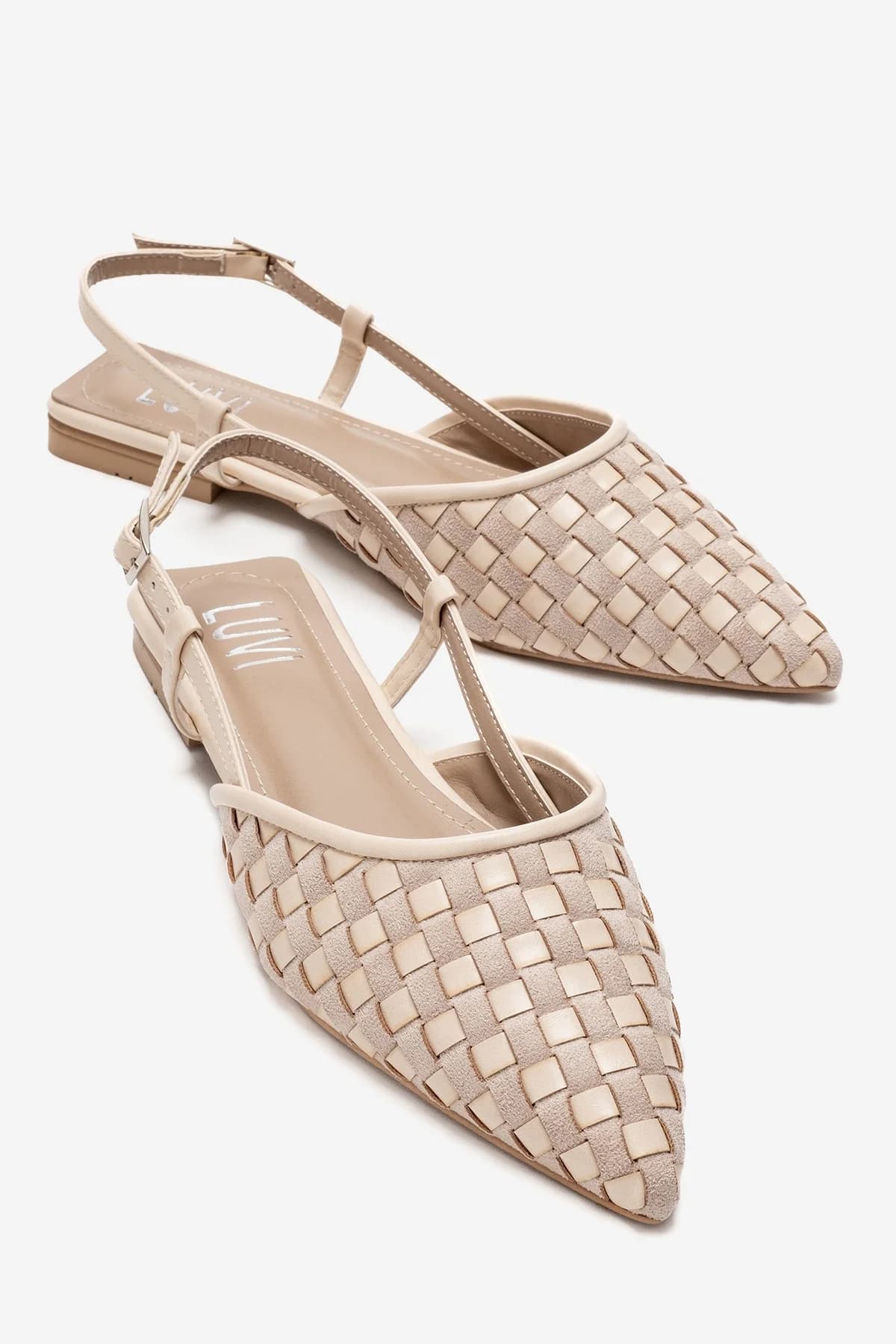 CHANDA - Beige Pointed Toe Sandal (Women)