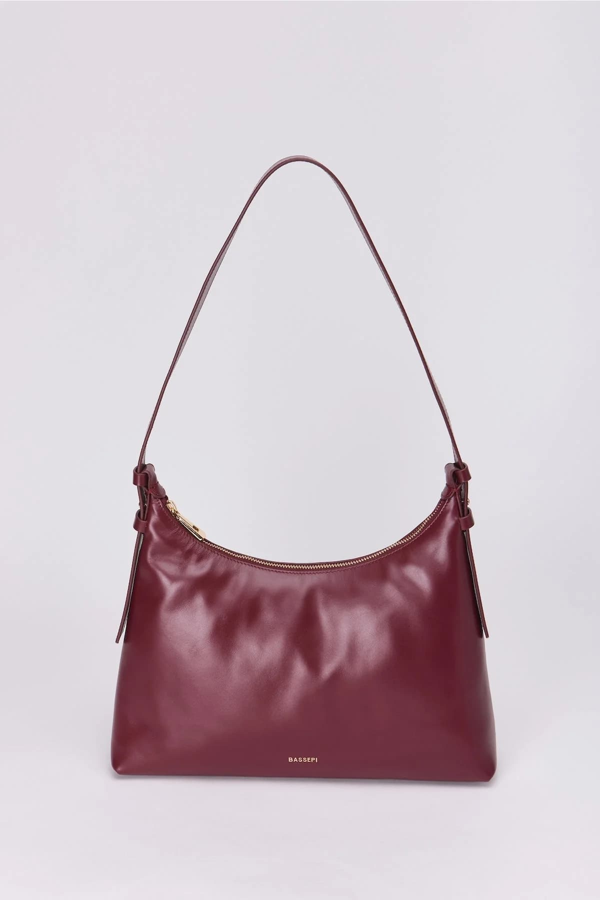 Elena Hobo Shoulder Bag Burgundy – image 1