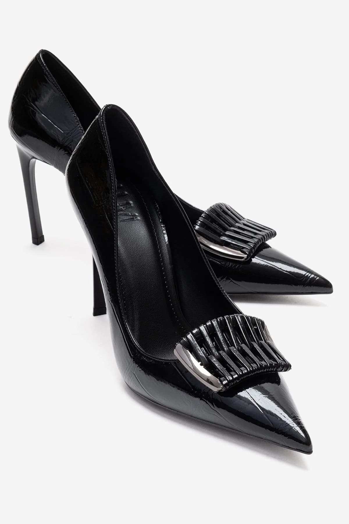 GUERNI - Black Stiletto Pump (Women)