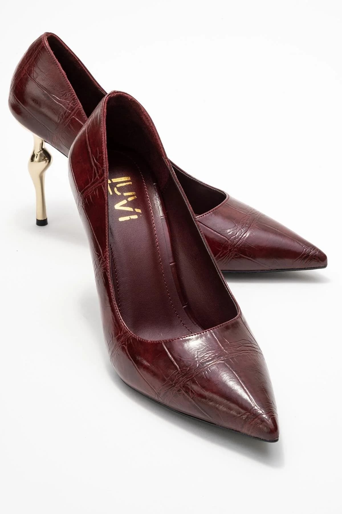Hudson - Burgundy Stiletto Heel Shoe (Women)