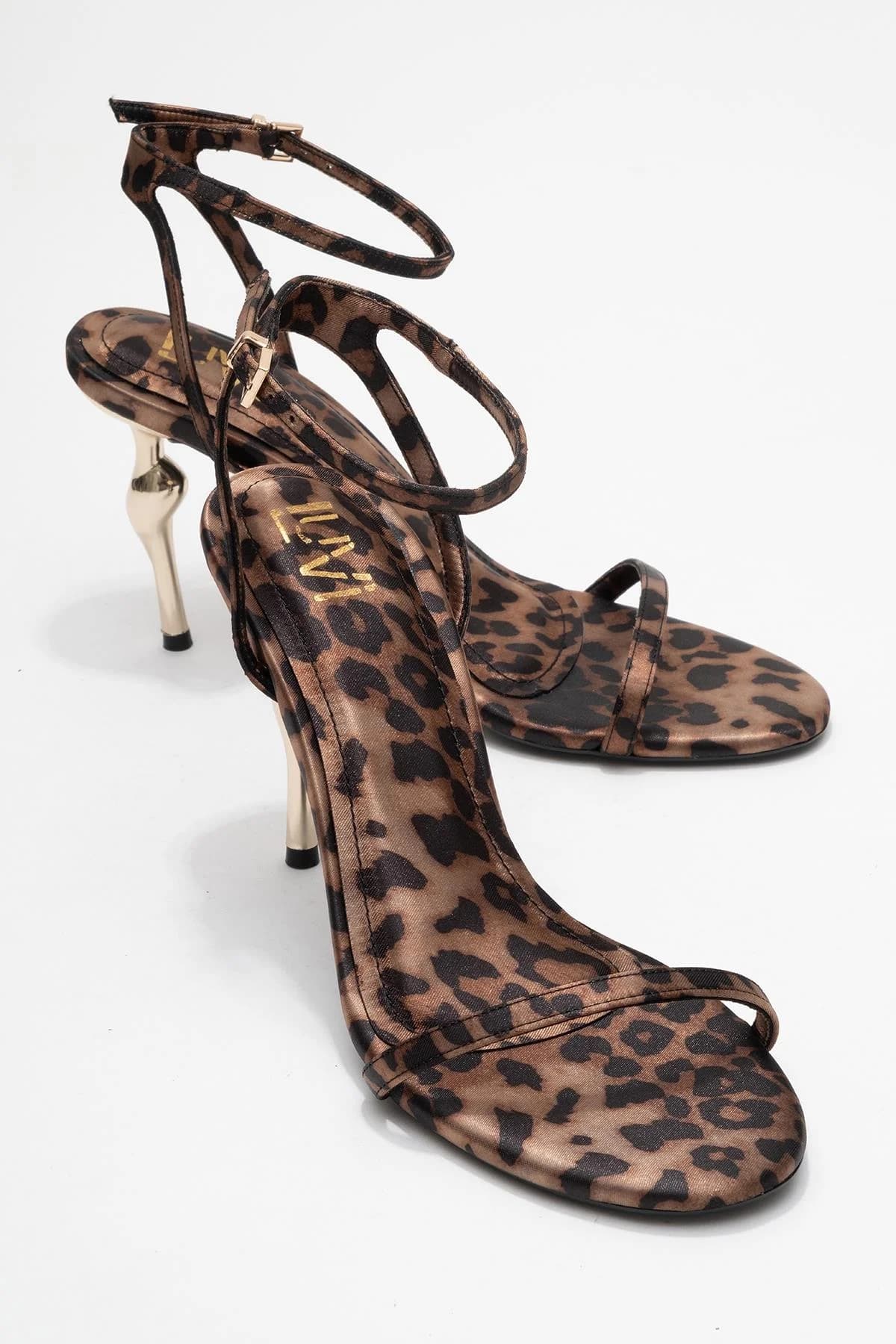 Jasmin - Black/Yellow Patterned Single-Band Stiletto Heel Shoe (Women)