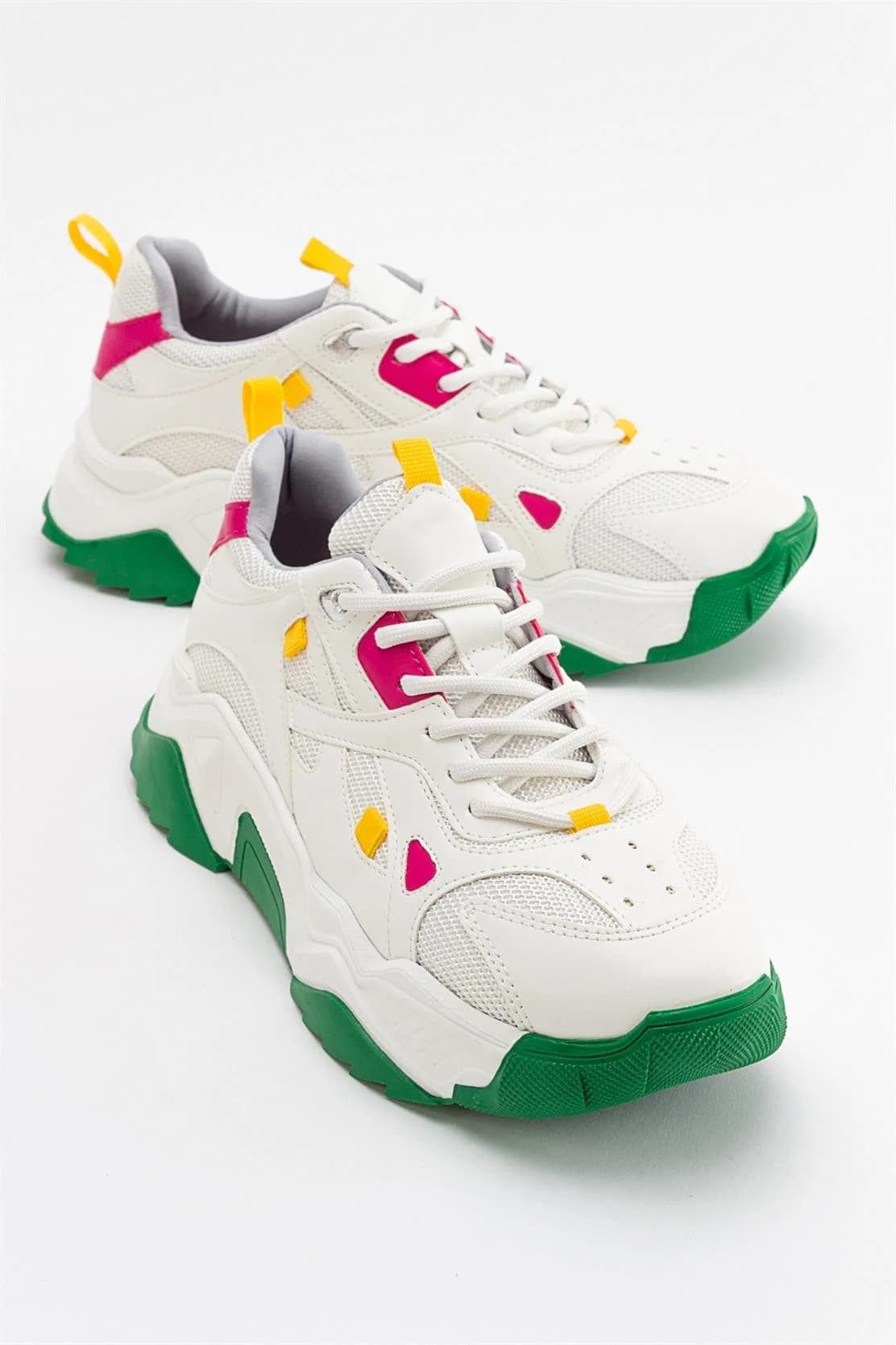 Lecce - White Green Multi Sneaker (Women)