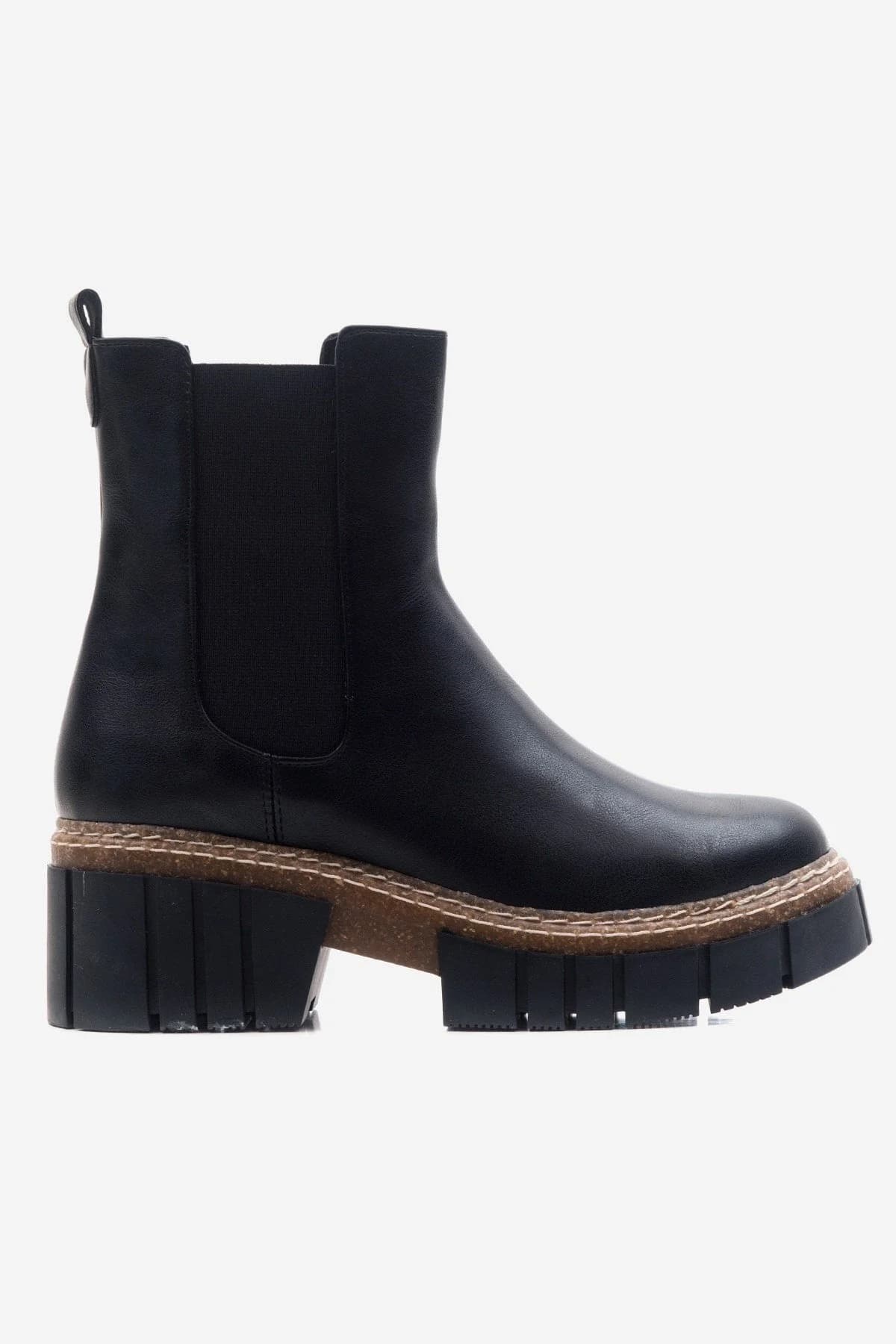 Luz Black Cilt Block Heel Boot (Women)