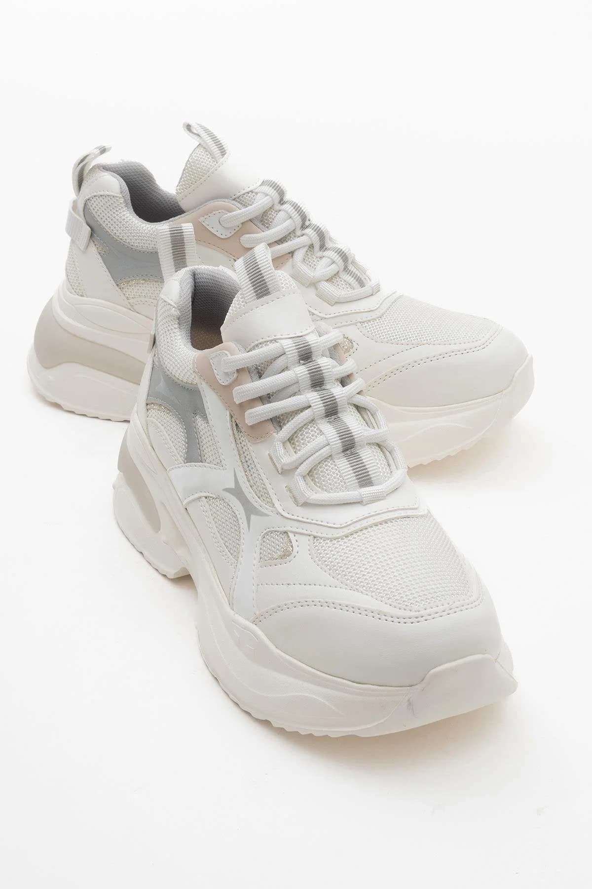 Marron - White Sneakers (Women)
