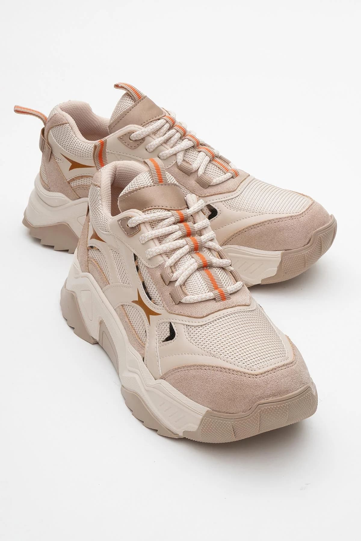 Melina - Beige Patterned Sneaker (Women)