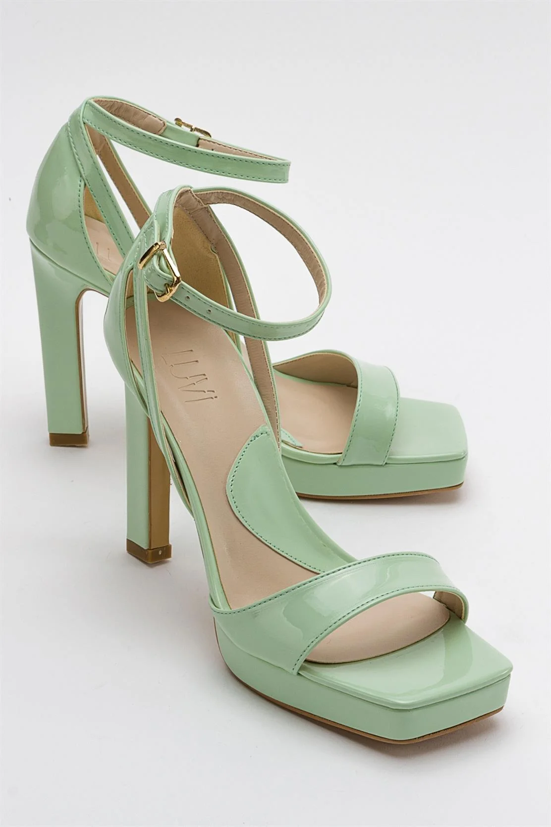 Mersia - Green Patent High Heel Pump (Women)