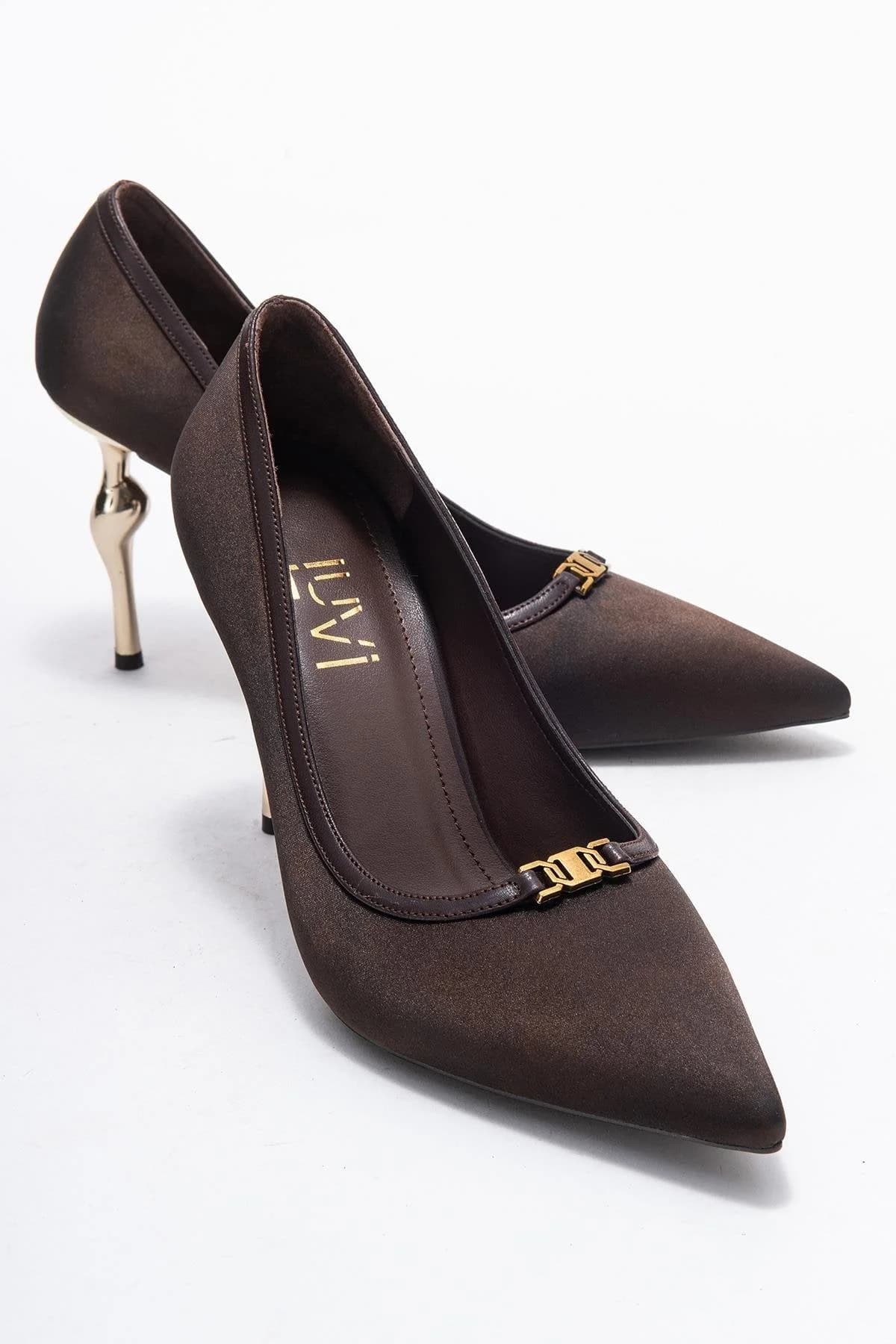 Milos - Brown Buckled Heeled Shoe (Women)