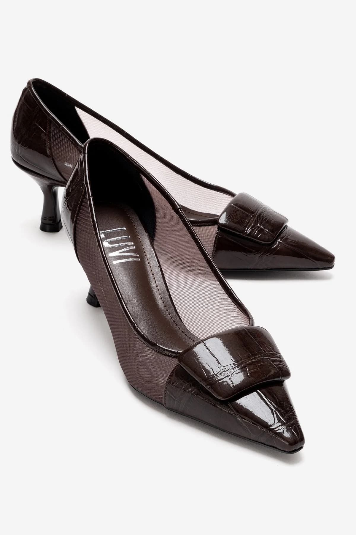 Ola Brown Stiletto Pump – image 1