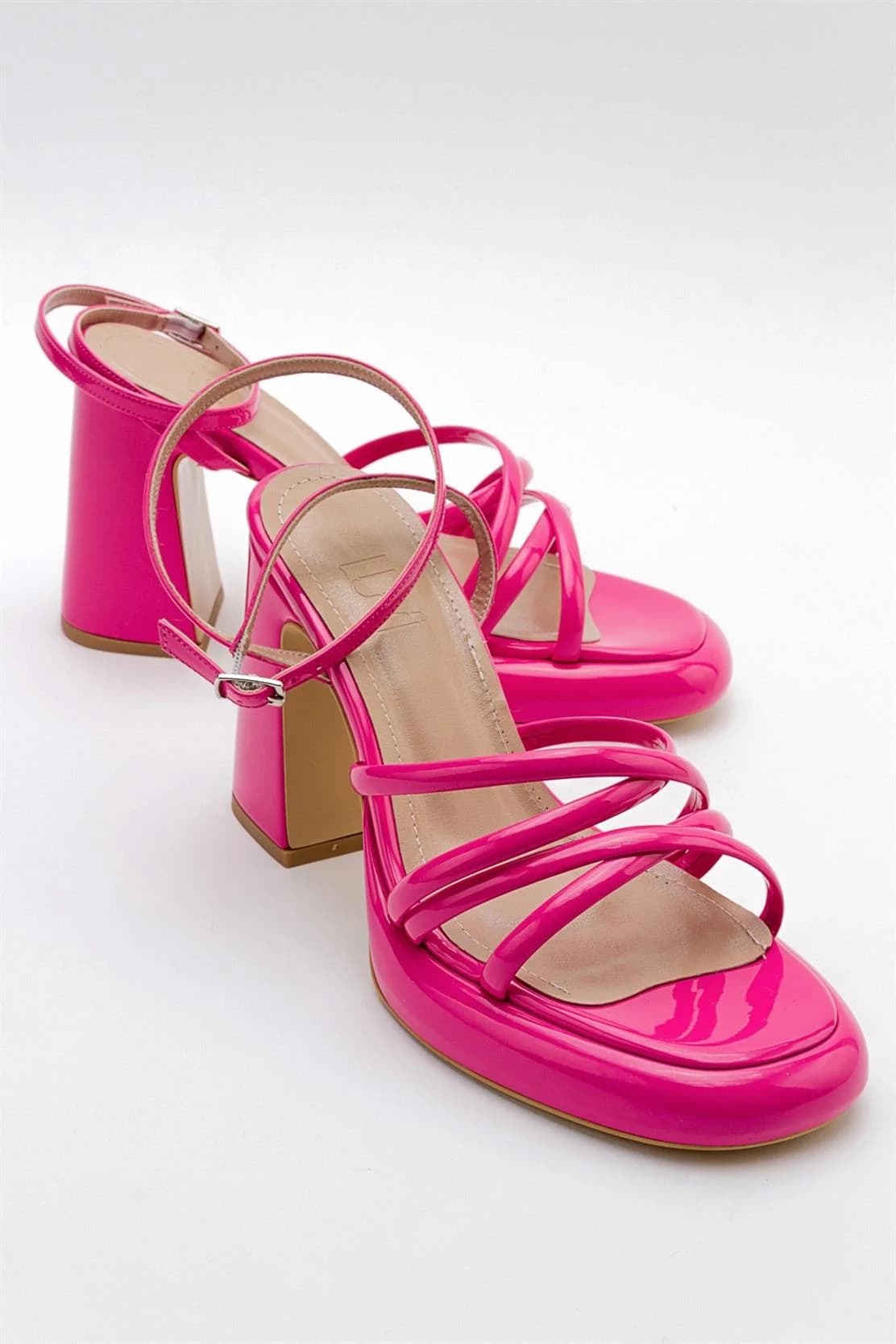 Oppe Fuchsia Patent Platform High-Heel Shoe – image 1