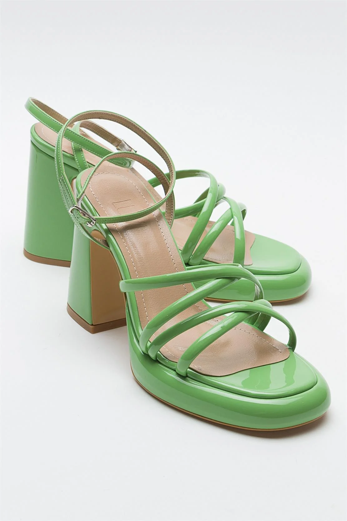 Oppe - Green Patent Platform Heel Shoe (Women)