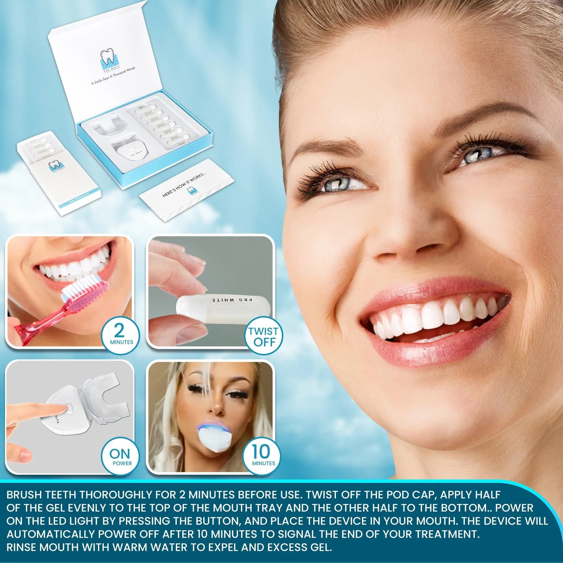 Pro White Teeth Kits banner