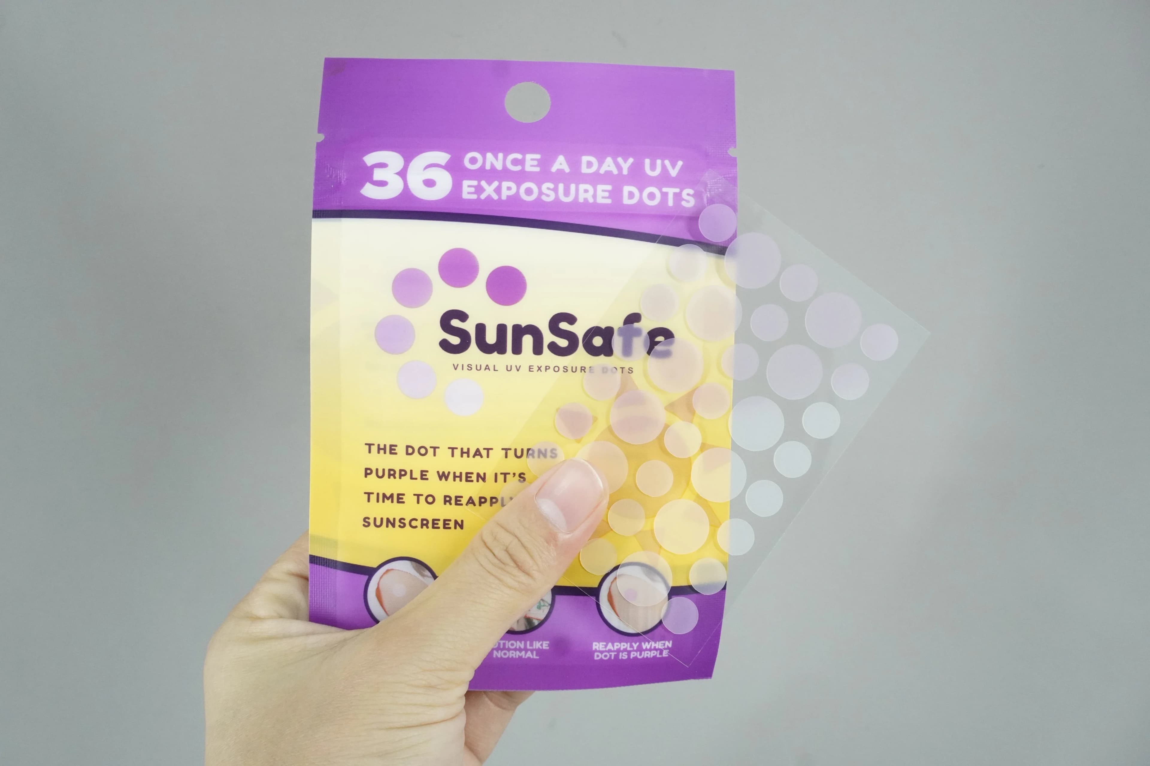 SunSafe Visual UV Exposure Dots - 36 Pack