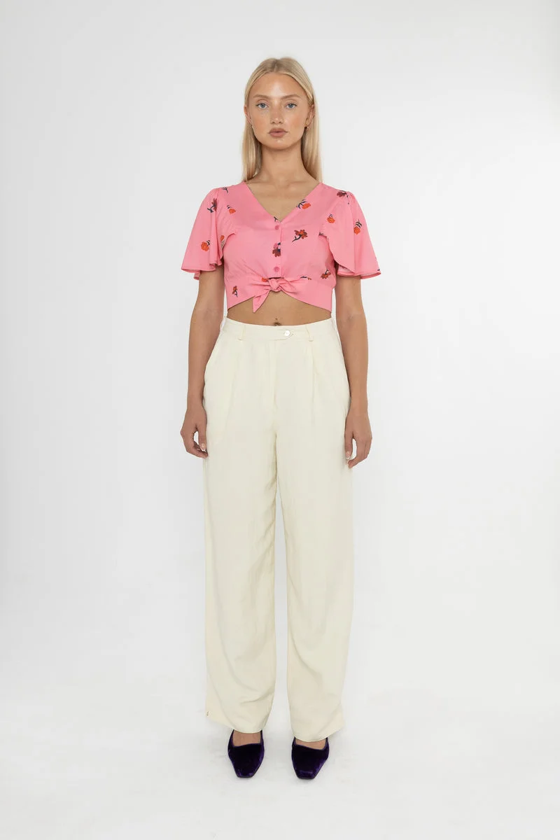 Beatrix Pink Floral Print Top – image 1