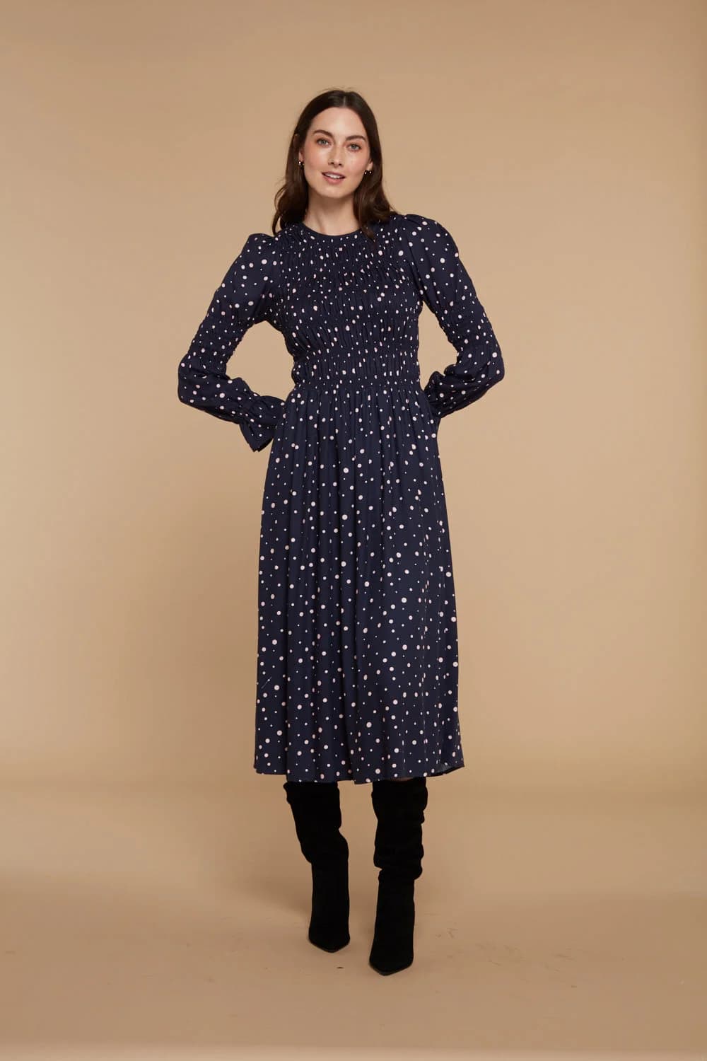 Alexia Spot Print Dress