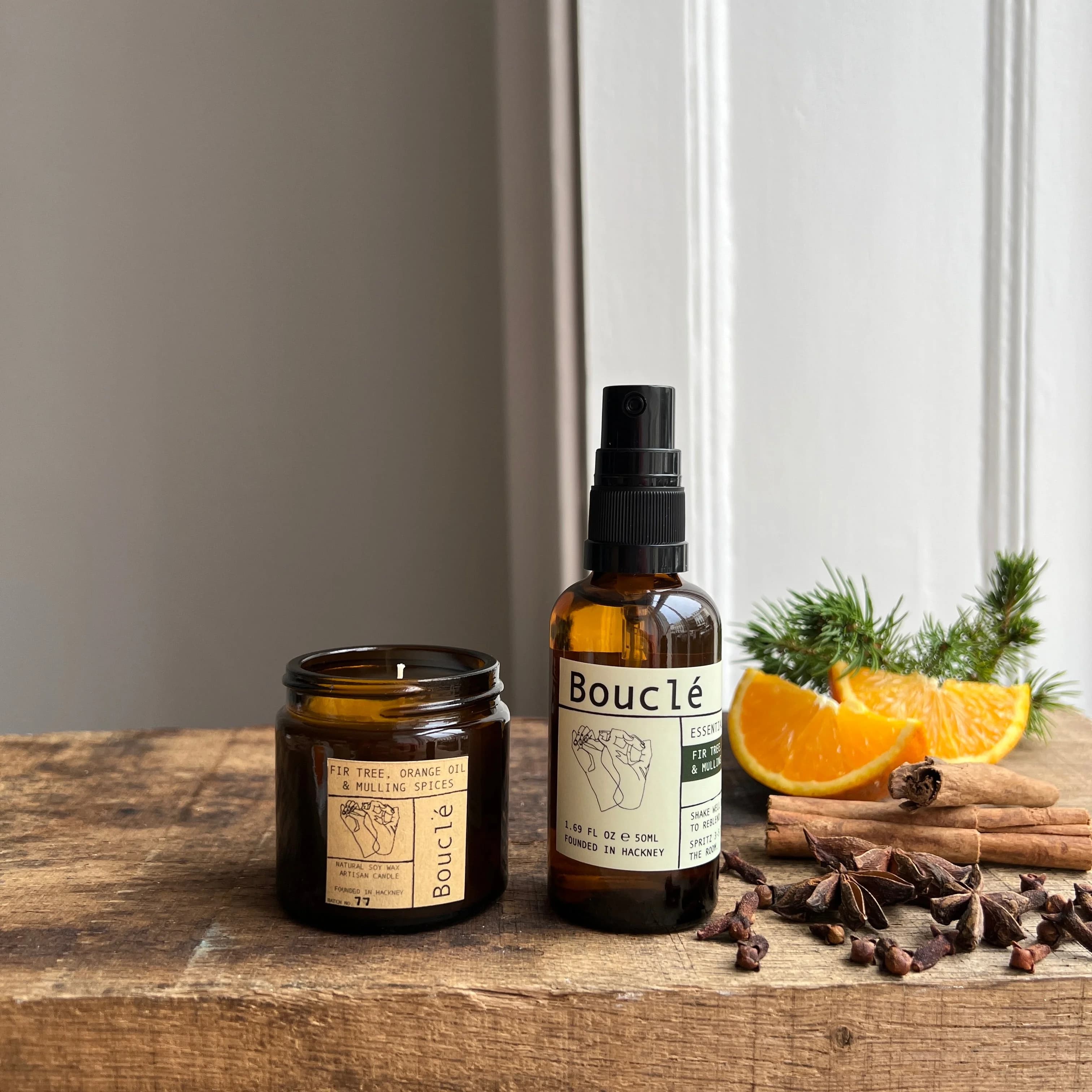 Winter Aromatherapy Candle & Room Spray Gift Set