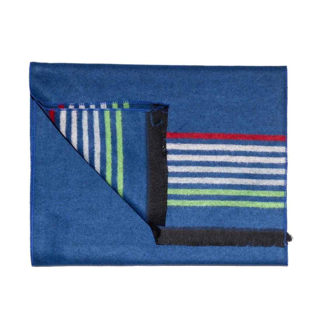 Navy Fine Stripe Bamboo Scarf – image 1