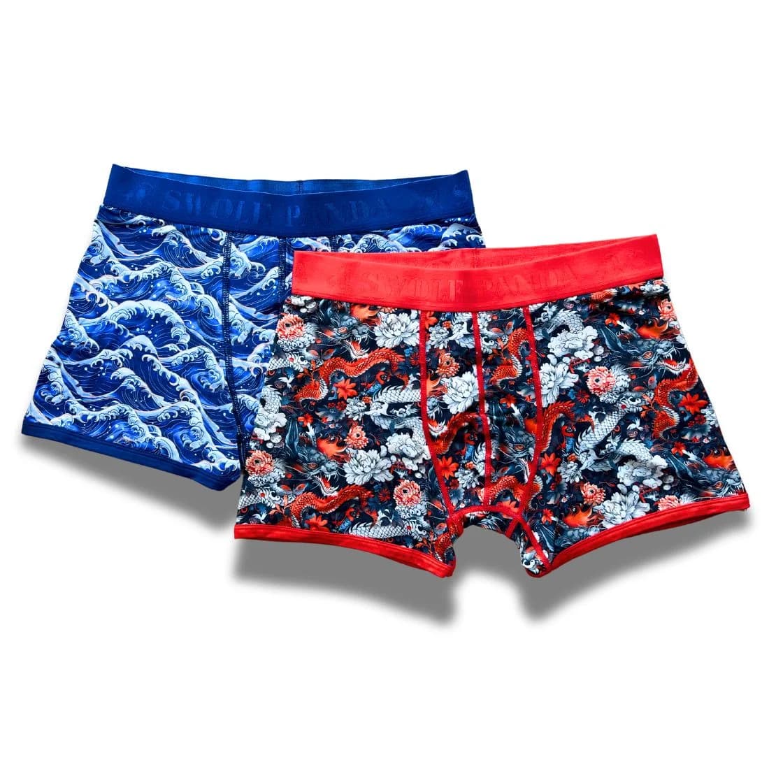 Bamboo Boxers 2 Pack - Dragons & Waves