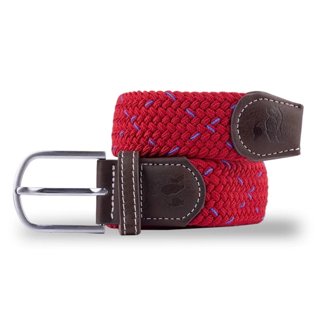 Woven Belt - Red & Blue Dot