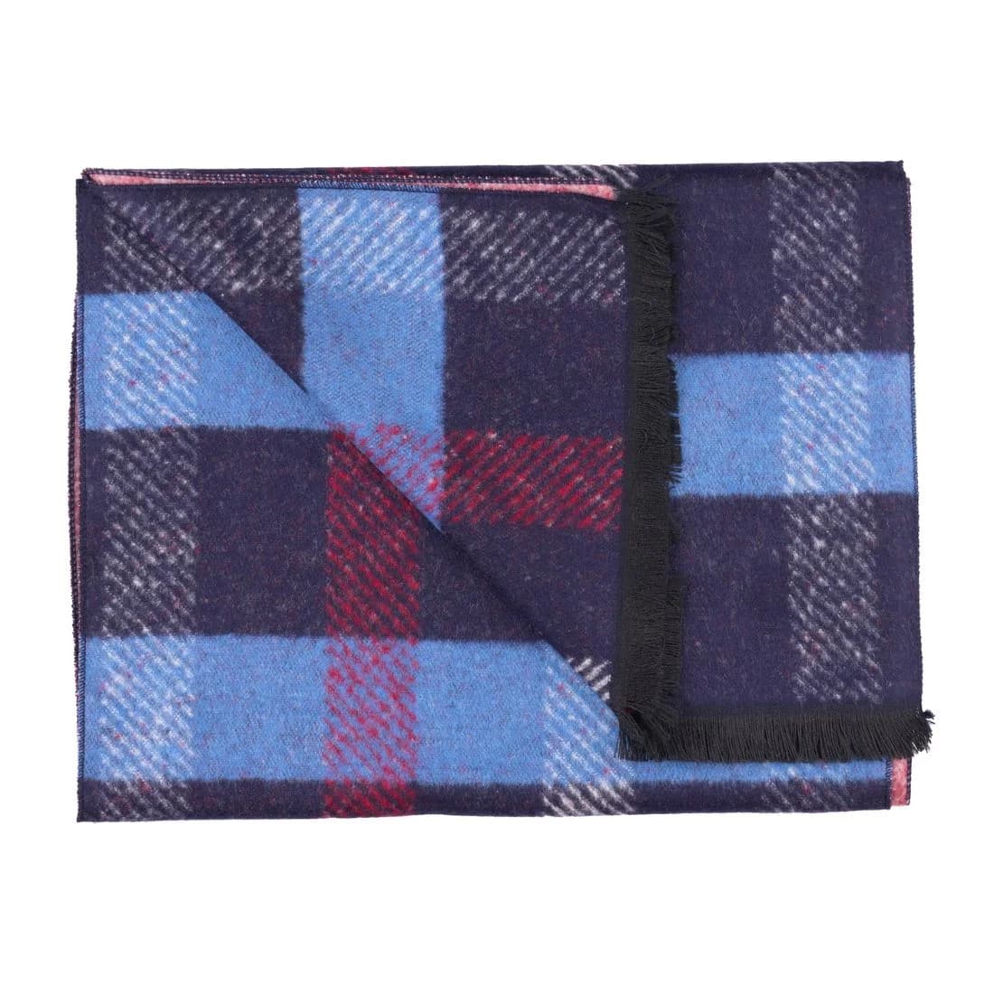 Blue and Navy Stripe Bamboo Scarf – image 1