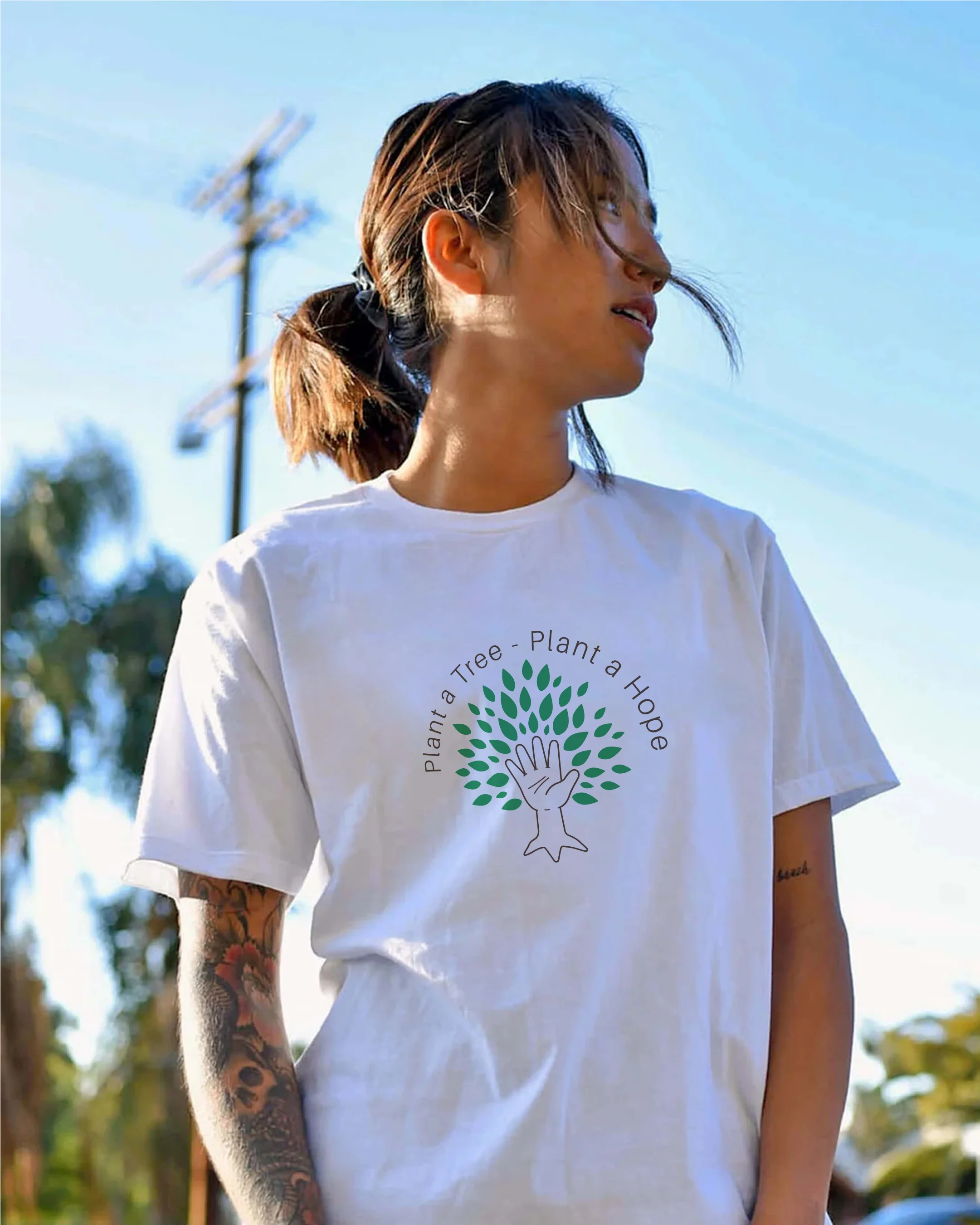 Plant a Tree Plant a Hope - New Design '24 Unisex Organic Cotton T-Shirt