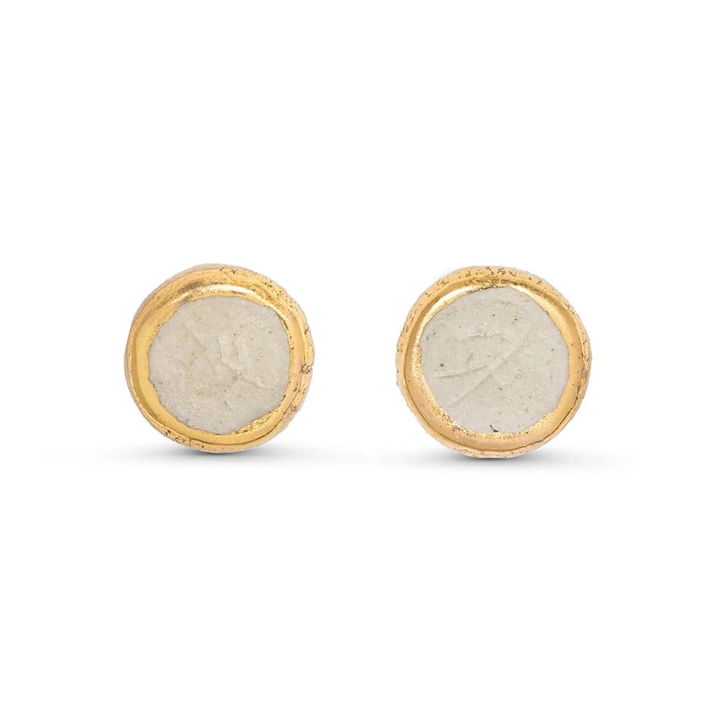 Crystal Pool Sterling Silver Studs – image 1