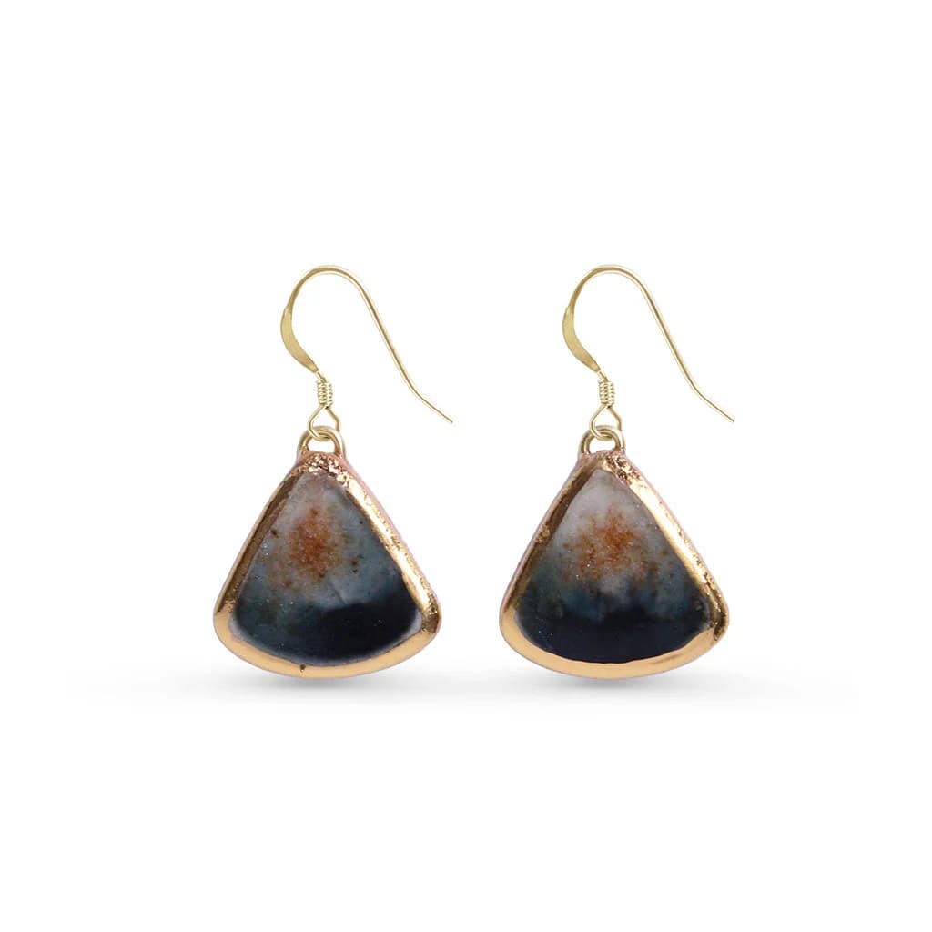 Eclipse Teardrop Drop Earrings – image 1